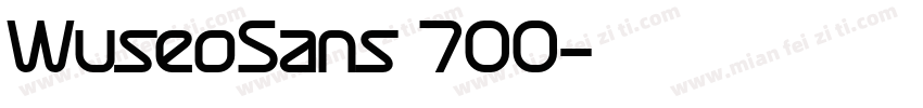 WuseoSans 700字体转换